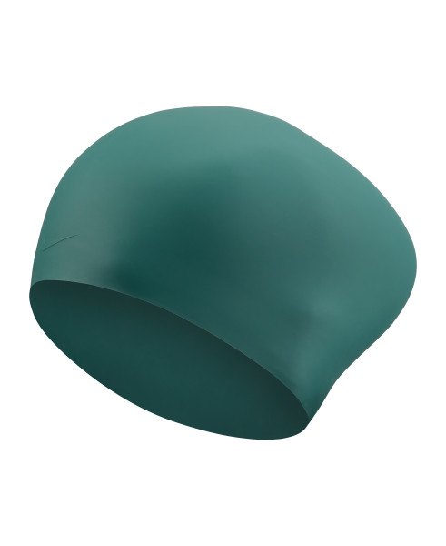 NIKE Solid Long Hair Silicone Training Cap (Galactic Jade (303))